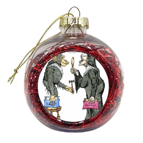 Monkey-Nun - xmas bauble by Josh Wiltshire