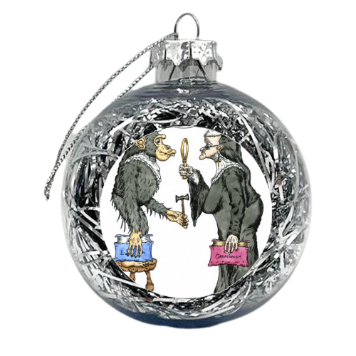 Monkey-Nun - xmas bauble by Josh Wiltshire