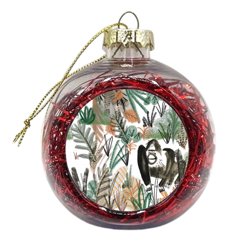 Monkeying Around - xmas bauble by Pen and Gwyn