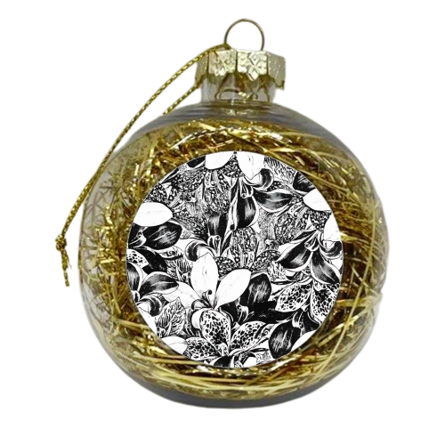 Monochrome - xmas bauble by Uma Prabhakar Gokhale