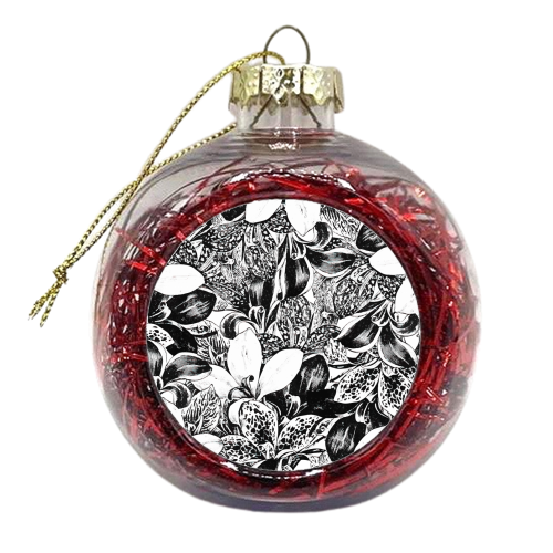 Monochrome - xmas bauble by Uma Prabhakar Gokhale
