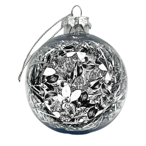 Monochrome - xmas bauble by Uma Prabhakar Gokhale