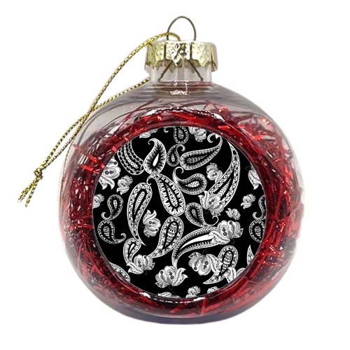Monochrome Mango - xmas bauble by Pooja Jeshang