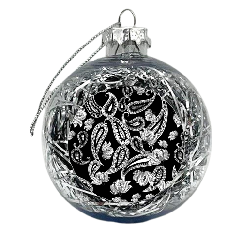 Monochrome Mango - xmas bauble by Pooja Jeshang