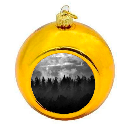 Monochrome Overwood - colourful christmas bauble by Lordt