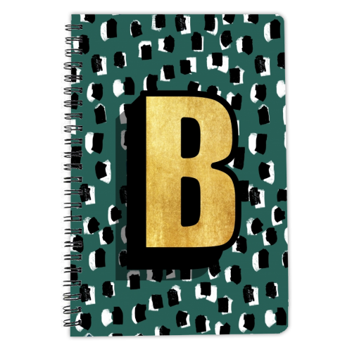 Monogram Letter B - personalised A4, A5, A6 notebook by Nichola Cowdery