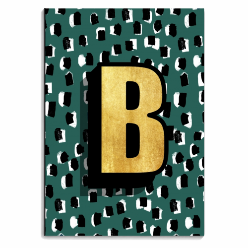 Monogram Letter B - personalised A4, A5, A6 notebook by Nichola Cowdery