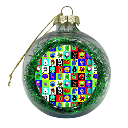 Monster club - xmas bauble by Dominic Early