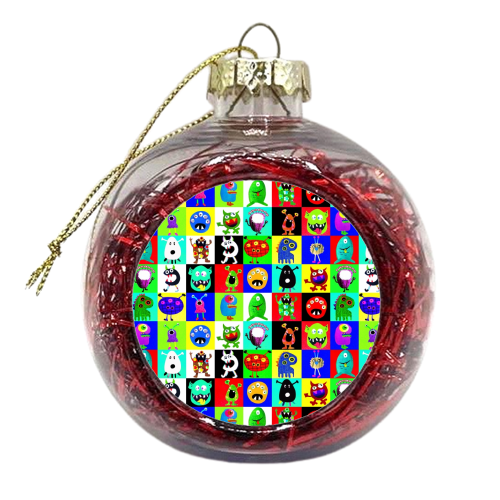 Monster club - xmas bauble by Dominic Early