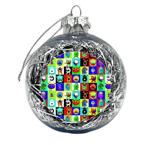 Monster club - xmas bauble by Dominic Early