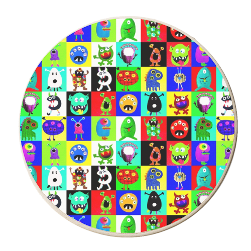 Monster club - personalised beer coaster by Dominic Early