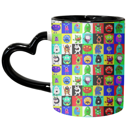 Monster club - unique mug by Dominic Early