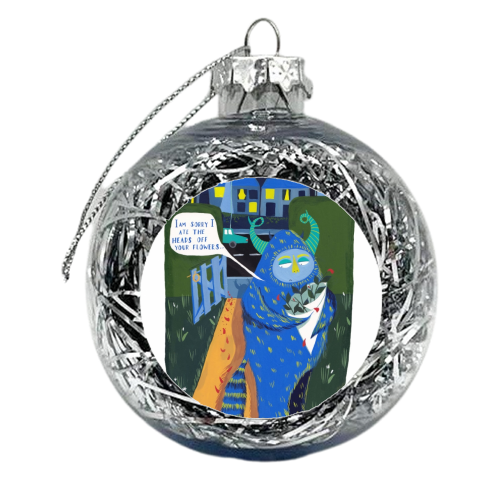 Monster Mistakes - xmas bauble by Louisa kewell
