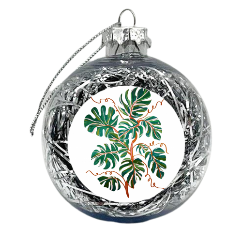 Monstera Deliciosa - xmas bauble by Uma Prabhakar Gokhale