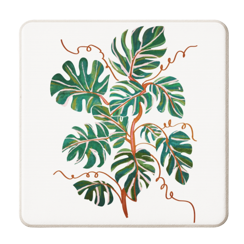 Monstera Deliciosa - personalised beer coaster by Uma Prabhakar Gokhale