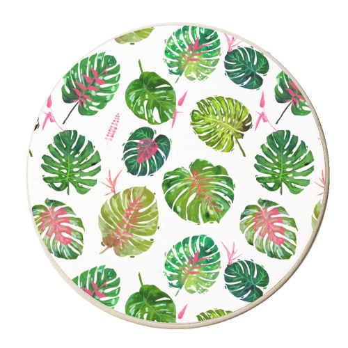 Monstera Love II - personalised beer coaster by Uma Prabhakar Gokhale