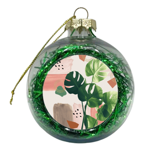 Monstera Summer Glam #1 #tropical #decor #art - xmas bauble by Anita Bella Jantz