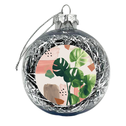 Monstera Summer Glam #1 #tropical #decor #art - xmas bauble by Anita Bella Jantz