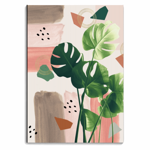 Monstera Summer Glam #1 #tropical #decor #art - personalised A4, A5, A6 notebook by Anita Bella Jantz