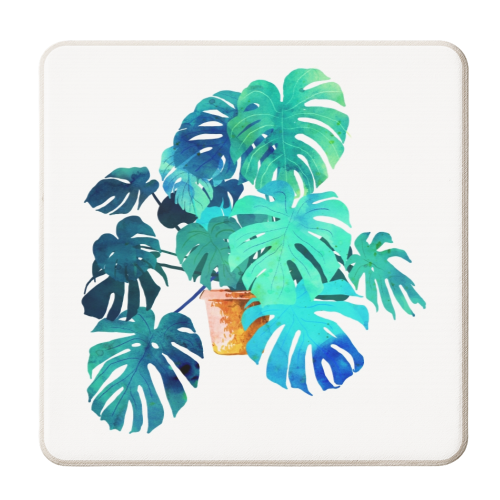 Monstera V2 - personalised beer coaster by Uma Prabhakar Gokhale