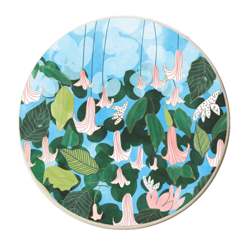 Mood Flowers - personalised beer coaster by Uma Prabhakar Gokhale