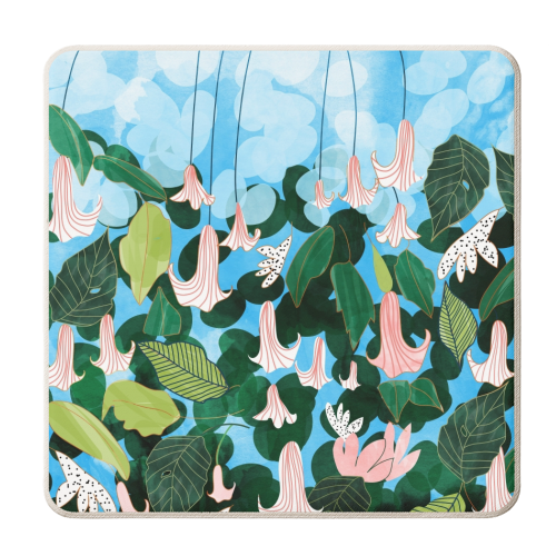 Mood Flowers - personalised beer coaster by Uma Prabhakar Gokhale