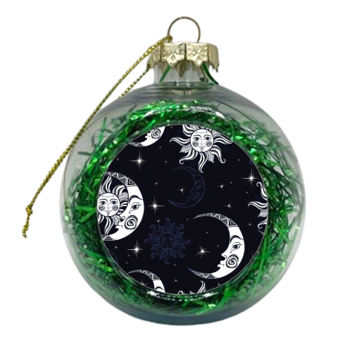 moon and stars - xmas bauble by haris kavalla