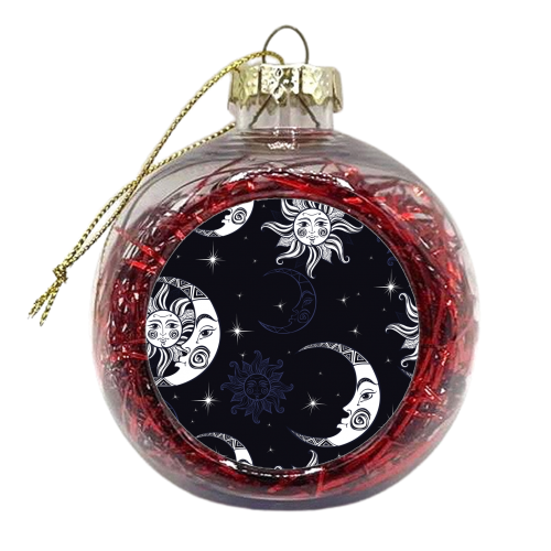 moon and stars - xmas bauble by haris kavalla