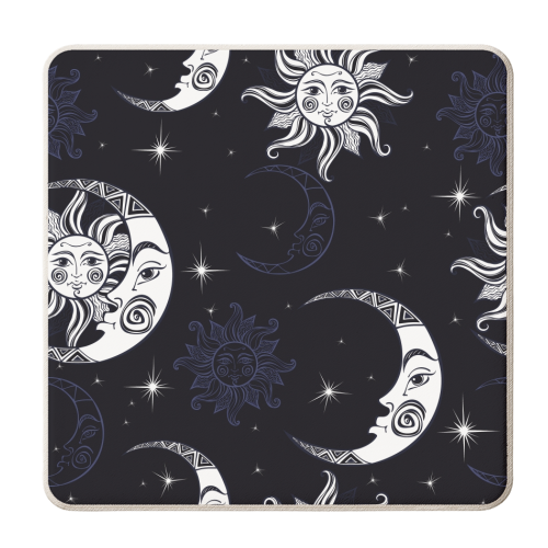 moon and stars - personalised beer coaster by haris kavalla