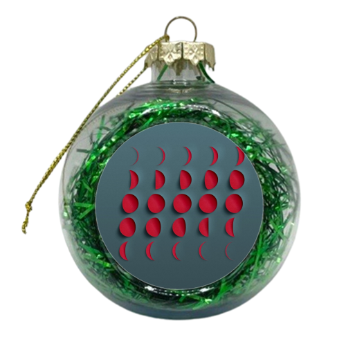 Moon - xmas bauble by RoboticEwe