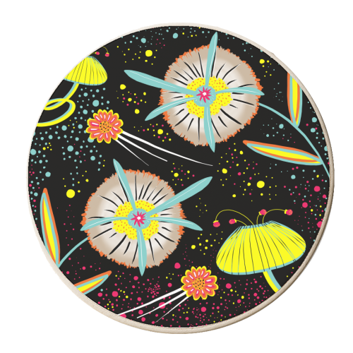 Moon Garden - personalised beer coaster by InspiredImages