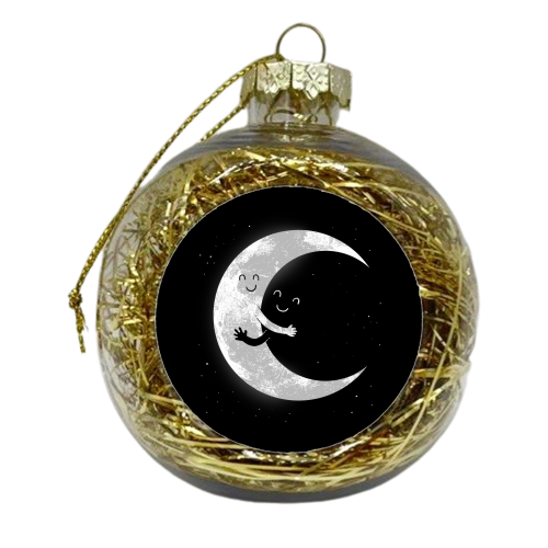 Moon Hug - xmas bauble by carbine