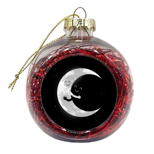 Moon Hug - xmas bauble by carbine