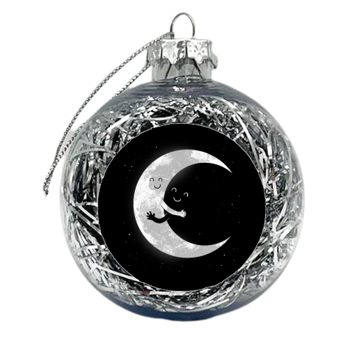 Moon Hug - xmas bauble by carbine