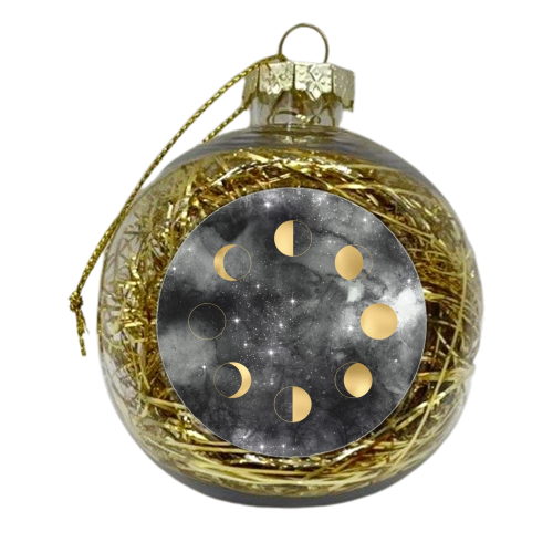 Moon phases - xmas bauble by Anastasios Konstantinidis