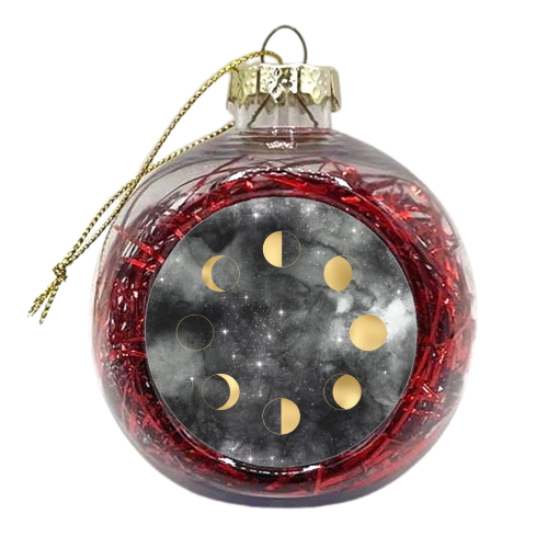 Moon phases - xmas bauble by Anastasios Konstantinidis