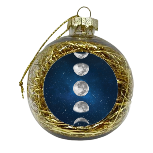 MOON PHASES - xmas bauble by Paper Deep Design