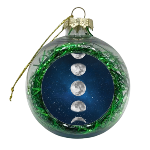 MOON PHASES - xmas bauble by Paper Deep Design