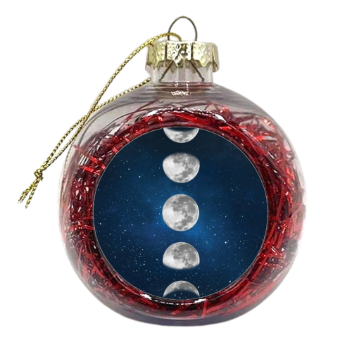 MOON PHASES - xmas bauble by Paper Deep Design