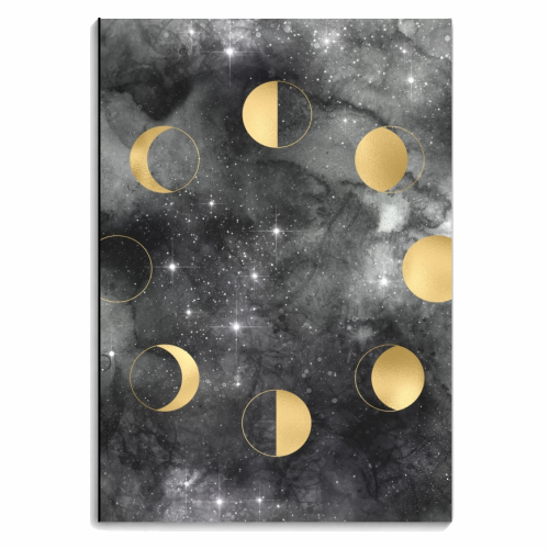 Moon phases - personalised A4, A5, A6 notebook by Anastasios Konstantinidis
