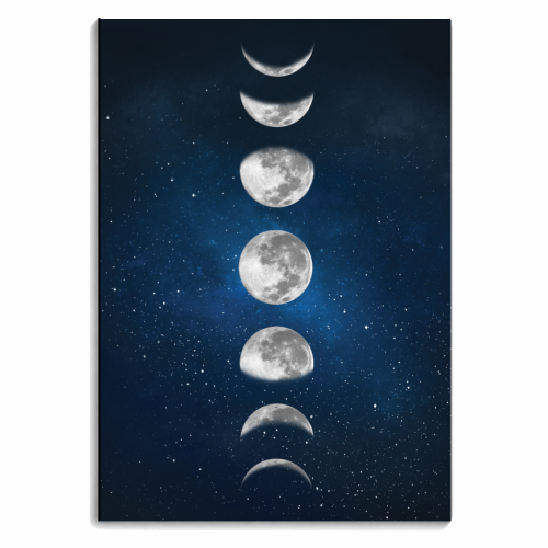 MOON PHASES - personalised A4, A5, A6 notebook by Paper Deep Design