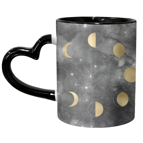 Moon phases - unique mug by Anastasios Konstantinidis