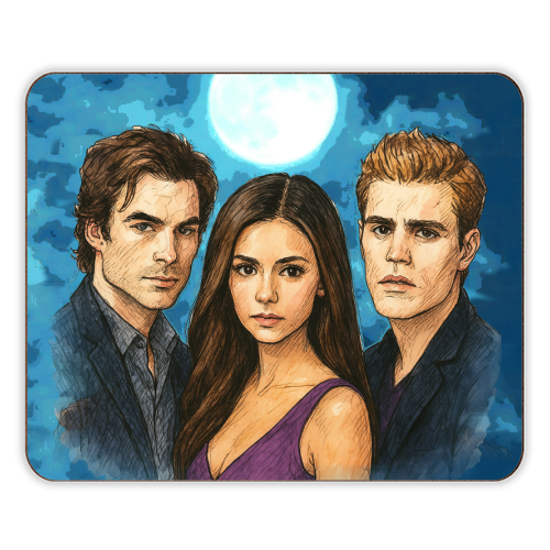Moonlit Vampires - designer placemat by Ms Doodle