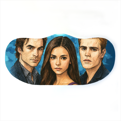 Moonlit Vampires - face cover mask by Ms Doodle