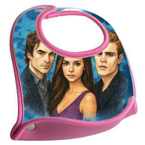 Moonlit Vampires - feeding bib by Ms Doodle