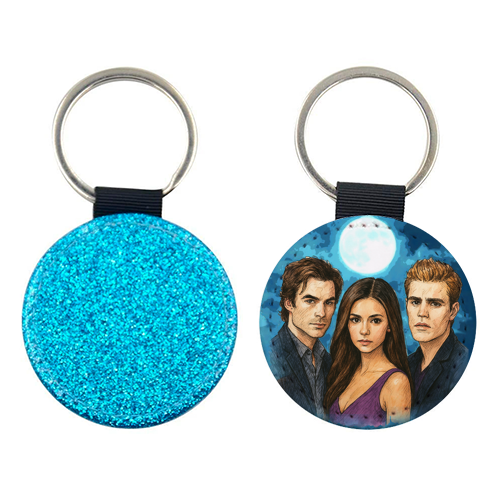 Moonlit Vampires - keyring by Ms Doodle