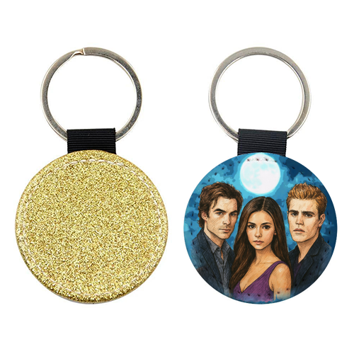 Moonlit Vampires - keyring by Ms Doodle