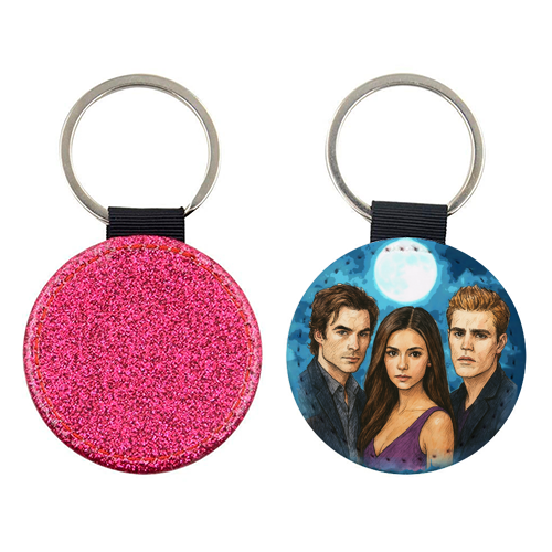 Moonlit Vampires - keyring by Ms Doodle