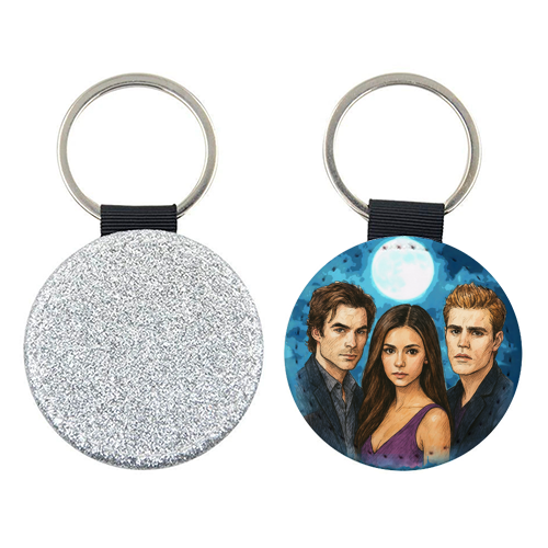 Moonlit Vampires - keyring by Ms Doodle