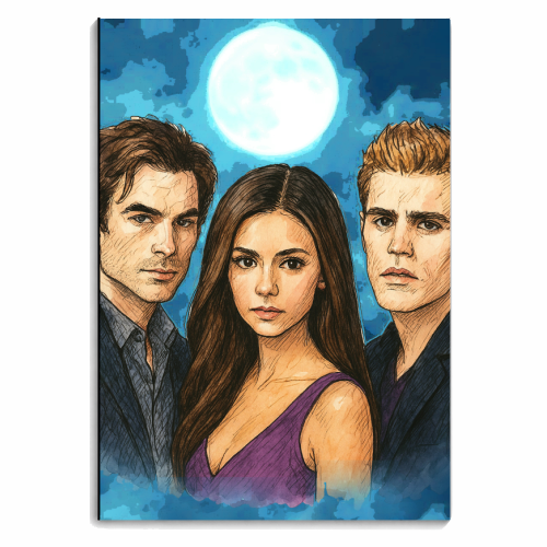 Moonlit Vampires - personalised A4, A5, A6 notebook by Ms Doodle